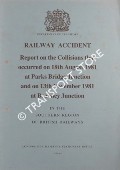 Book cover of Railway Accident - Report on the Collisions that occurred on 18th August 1981 at Parks Bridge Junction and on 13th November 1981 at Bromley Junction in the Southern Region of British Railways by Department of Transport